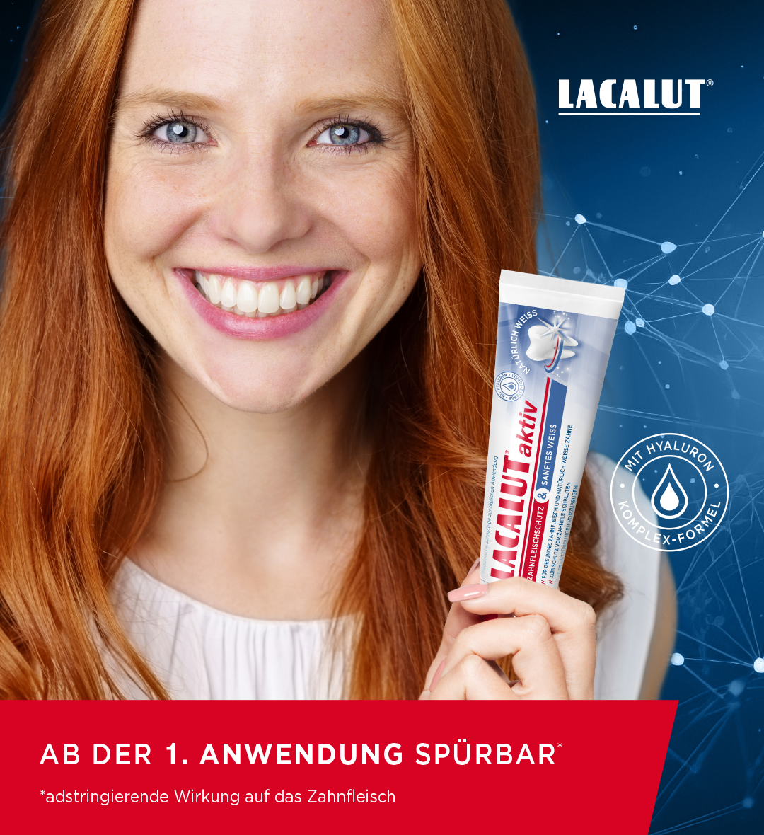 LACALUT® aktiv Zahnfleischschutz & Sanftes Weiss Zahncreme